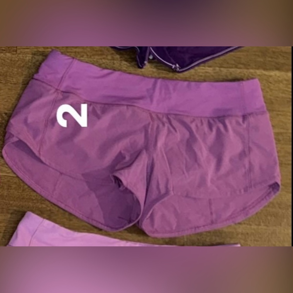Lululemon size 6 speed up shorts